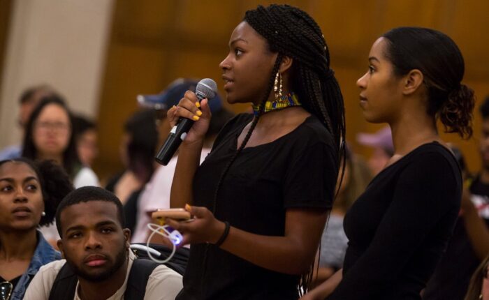 Students speaking