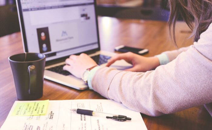 woman on laptop